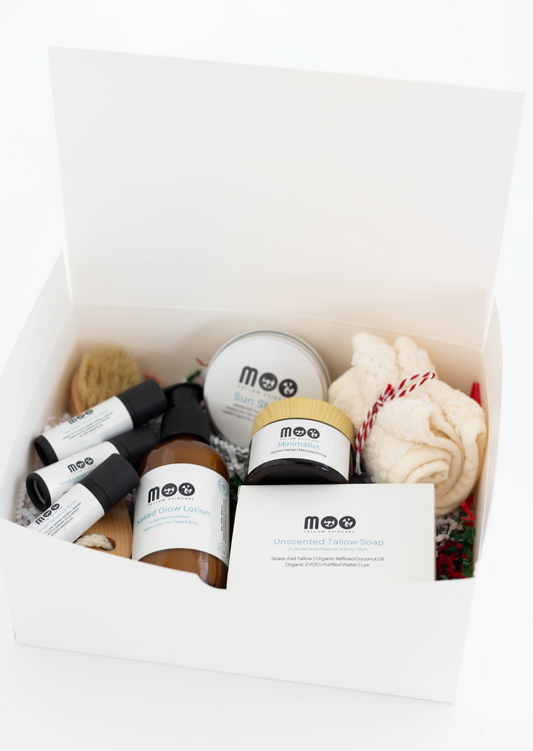 christmas tallow skincare box